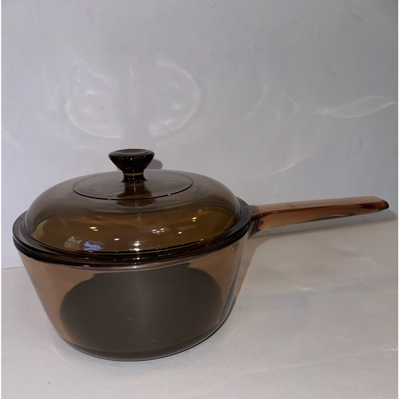 Corningware Other - Vision Ware Corning Non-stick 1.5L Glass Saucepan Stock Pot with Lid Vintage